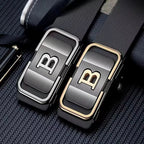 PrimeLetter Men's automatic buckle belt – Toothless Business Fashion Belt with Letter Buckle