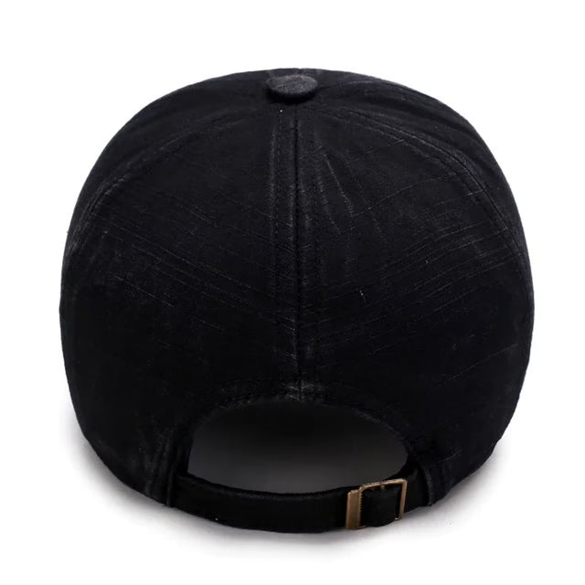 Mens Casual Old Baseball Caps, Spring and Autumn Washed Hats, Outdoor Embroidered Sun Hats for Hiking and Fishing