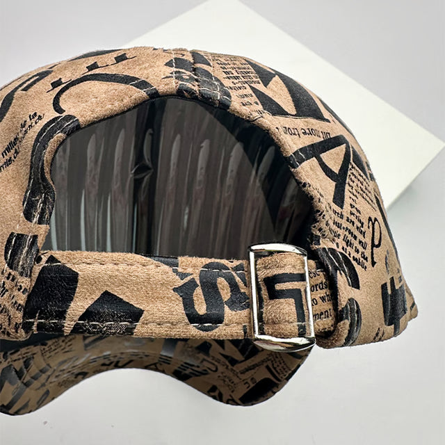 Men Women Baseball Hats Graffiti Letter Vegan Leather Cotton Breathable HipHop Caps Street Fashion Solar Sport