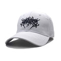 Cotton Fashion Embroidery Frauen Baseball Cap, Gothic Street Punk Black Sports Caps, Hip Hop Snapback Dad Hats Men Women