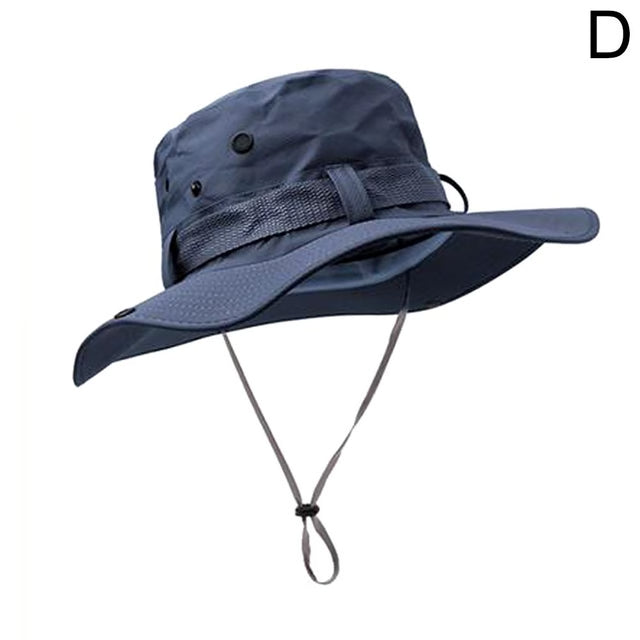 Wide Brim Sun Hat UV Protection Breathable Bucket Cap For Hiking Camping Fishing Outdoor Sun Protection Hats For Men Women