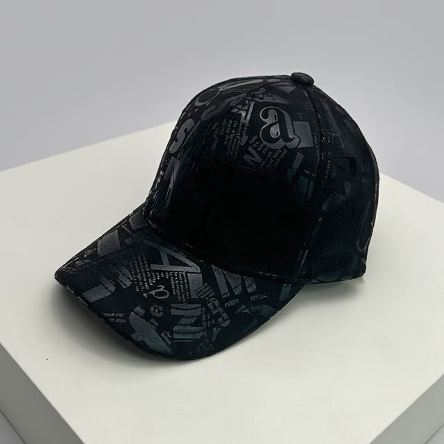 Men Women Baseball Hats Graffiti Letter Vegan Leather Cotton Breathable HipHop Caps Street Fashion Solar Sport