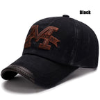 Mens Casual Old Baseball Caps, Spring and Autumn Washed Hats, Outdoor Embroidered Sun Hats for Hiking and Fishing