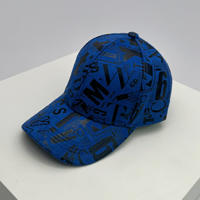 Men Women Baseball Hats Graffiti Letter Vegan Leather Cotton Breathable HipHop Caps Street Fashion Solar Sport